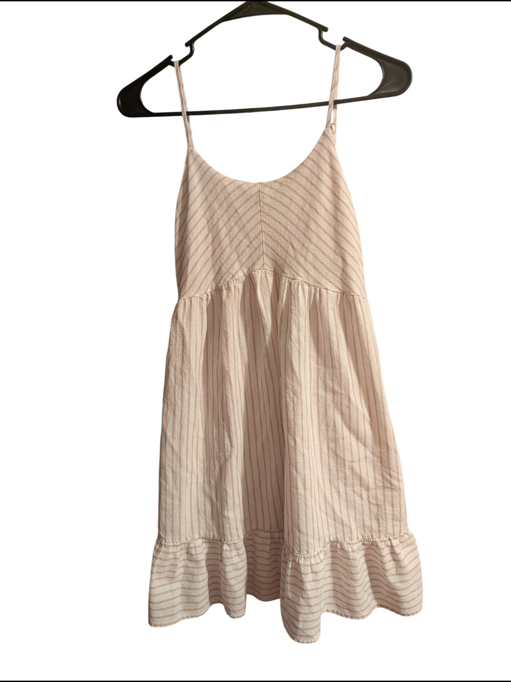 Altar'd State Cream Striped Sundress